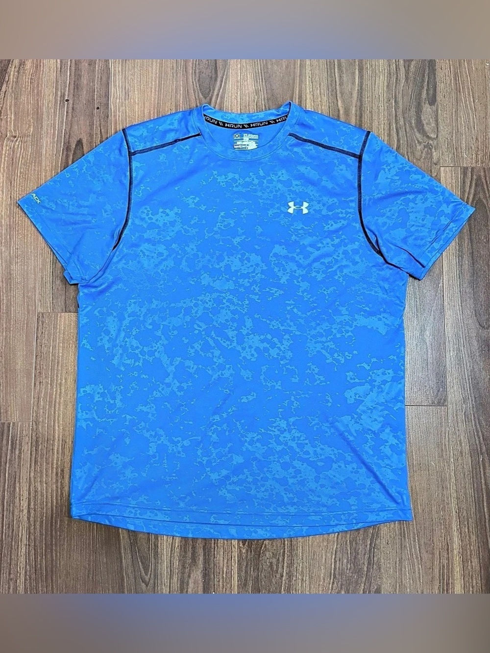 Under Armour Men's Qualifier Run Short Sleeve Shirt Blue 2XL